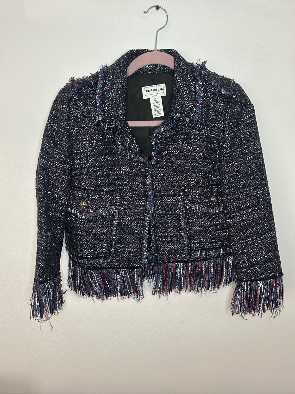 For the Republic Tweed blazer size 2P